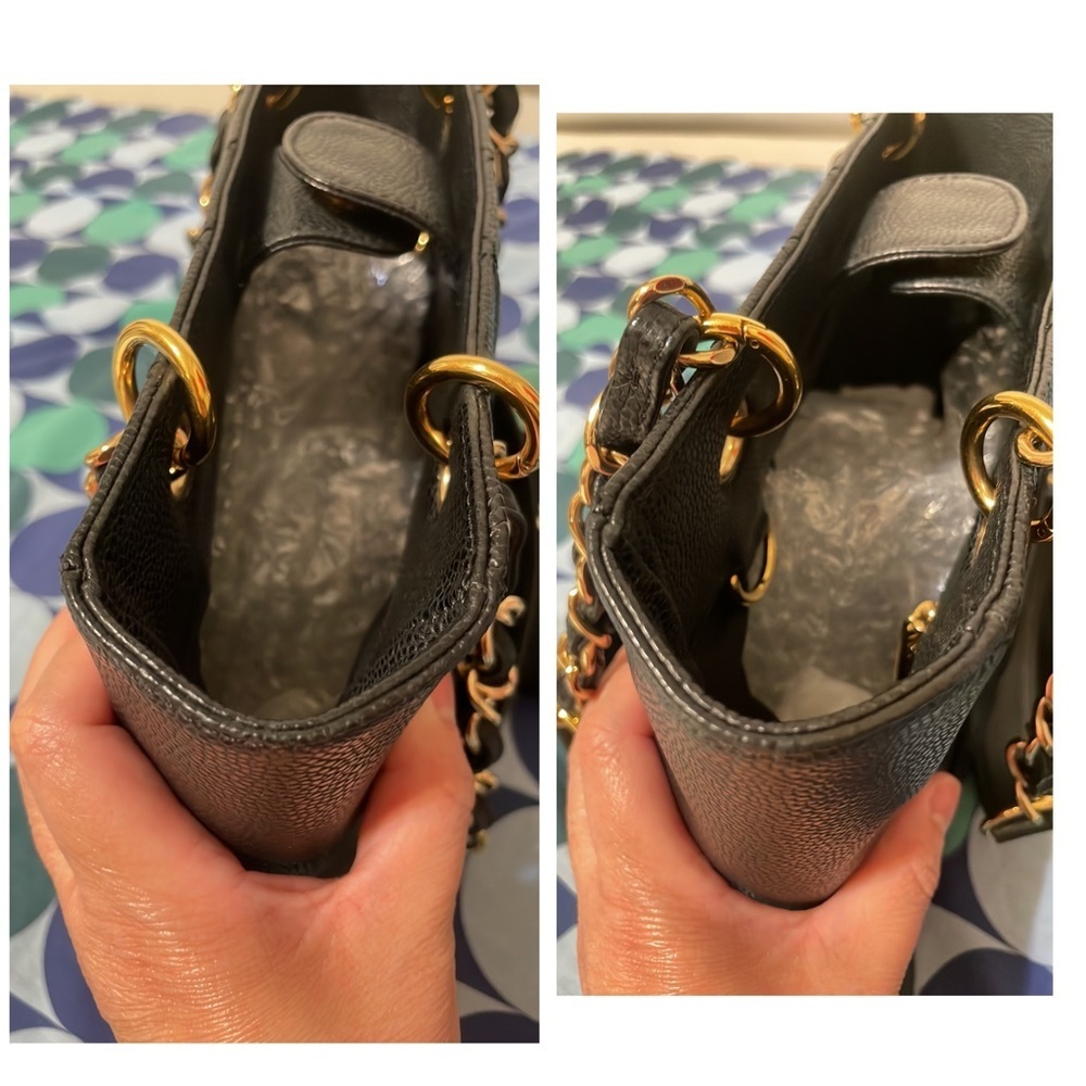 Chanel PST Black Quilted Caviar Shoulder Bag - Picture 13 of 16